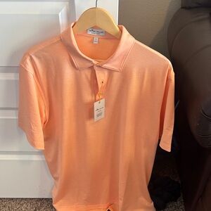 Peter Millar Men's Polo in Bright Orange